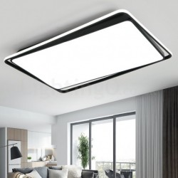 Modern Fashion Black White Rectangle Flush Mount Ceiling lamp Room