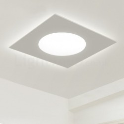 Modern Stylish Thin Square Flush Mount Ceiling Lamp Children's Room