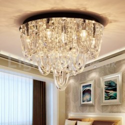 Luxury Crystal Flush Mount Ceiling Lamp Post Modern Lamp