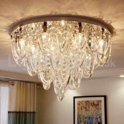 Luxury Crystal Flush Mount Ceiling Lamp Post Modern Lamp