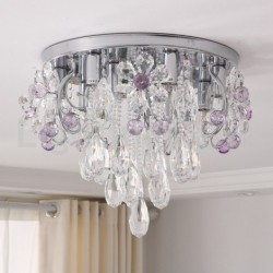 Luxury Round Crystal Flush Mount Ceiling Lights