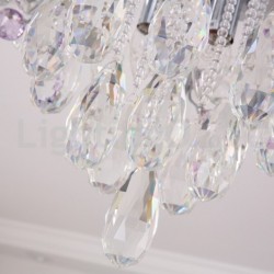Luxury Round Crystal Flush Mount Ceiling Lights