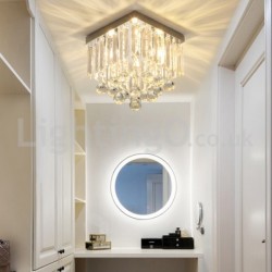 Modern Square Crystal Flush Mount Ceiling Lights