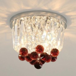 Contemporary Round Flush Mount Crystal Ceiling LightsChildren's Room