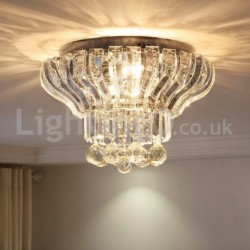 Contemporary/Modern 15 Inch / 23 Inch Round Flush Mount Crystal Ceiling Lights