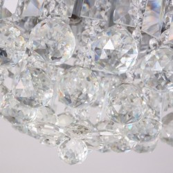 Contemporary/Modern 15 Inch / 23 Inch Round Flush Mount Crystal Ceiling Lights