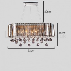 Affordable Luxury Rectangular Crystal Chandelier