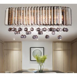 Affordable Luxury Rectangular Crystal Chandelier