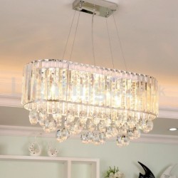 Affordable Luxury Rectangular Crystal Chandelier