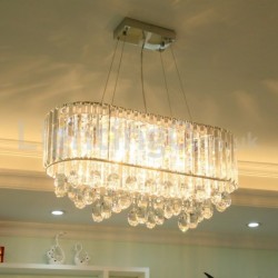 Affordable Luxury Rectangular Crystal Chandelier