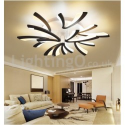 Newest 9 Lights Affordable Modern Flush Mount Ceiling Lights