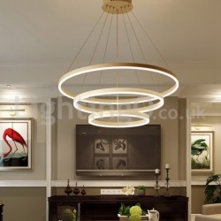 Modern Three Circle Pendant Lights Remote Control