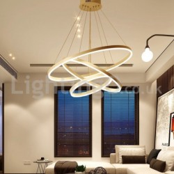 Modern Three Circle Pendant Lights Remote Control