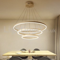 Modern Three Circle Pendant Lights Remote Control