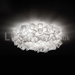 Modern Light Source Three Color Switching Flush Mount Ceiling Light