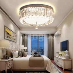 Modern Round Crystal Flush Mount Ceiling Lights