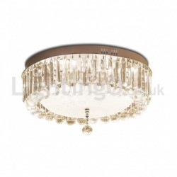 Modern Round Crystal Flush Mount Ceiling Lights