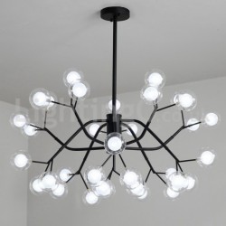 Nordic Style Magic Bean Chandelier Small Clear Transparent Glass Bubble Ball Chandelier