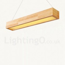 Wood Modern Long Pendant Lights for Room