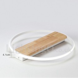 Dimmable White Round Wood Ceiling Light LED Ultrathin Ceiling Lamp Also Can Be Used As Wall Light