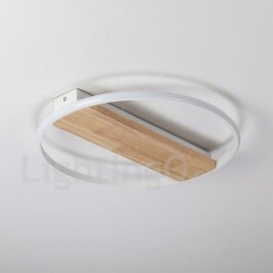 Dimmable White Round Wood Ceiling Light LED Ultrathin Ceiling Lamp Also Can Be Used As Wall Light