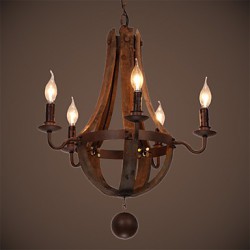 Chandelier/5 lights/Vintage/Retro/Country Living/Dining/Kitchen/Study/Office/Entry/Hallway/Metal