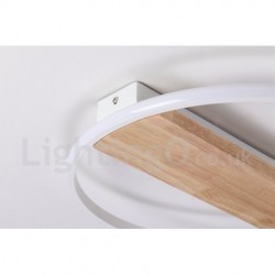 Dimmable White Round Wood Ceiling Light LED Ultrathin Ceiling Lamp Also Can Be Used As Wall Light