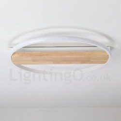 Dimmable White Round Wood Ceiling Light LED Ultrathin Ceiling Lamp Also Can Be Used As Wall Light