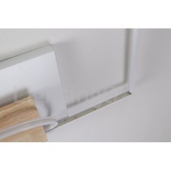 Dimmable White Square Wood Ceiling Light LED Ultrathin Ceiling Lamp Also Can Be Used As Wall Light