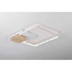 Dimmable White Square Wood Ceiling Light LED Ultrathin Ceiling Lamp Also Can Be Used As Wall Light