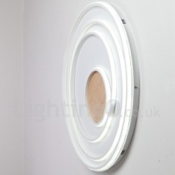 Dimmable White Rings Wood Ceiling Light LED Ultrathin Ceiling Lamp Also Can Be Used As Wall Light