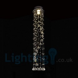1 Light Cheap Modern K9 Crystal Round Flush Mount Ceiling Light