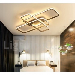 LED Modern Contemporary Alumilium Painting Ceiling Light Flush Mount Wall Light with Remoter Dimmer - Also Can Be Used As Wall Light