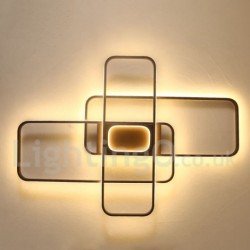 LED Modern Contemporary Alumilium Painting Ceiling Light Flush Mount Wall Light with Remoter Dimmer - Also Can Be Used As Wall Light