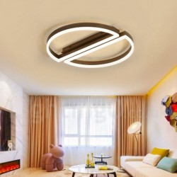 LED Round Modern Contemporary Alumilium Ceiling Light Flush Mount Wall Light with Remoter Dimmer - Also Can Be Used As Wall Light