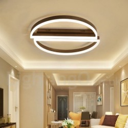 LED Round Modern Contemporary Alumilium Ceiling Light Flush Mount Wall Light with Remoter Dimmer - Also Can Be Used As Wall Light