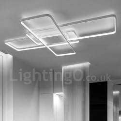 LED Modern Contemporary Alumilium Painting Ceiling Light Flush Mount Wall Light with Remoter Dimmer - Also Can Be Used As Wall Light