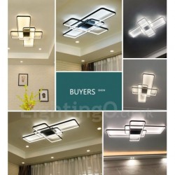 LED Modern Contemporary Alumilium Painting Ceiling Light Flush Mount Wall Light with Remoter Dimmer - Also Can Be Used As Wall Light