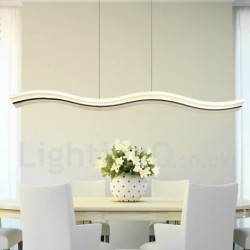 Dimmable Linear Modern LED Pendant Light with Remote Control