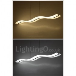 Dimmable Linear Modern LED Pendant Light with Remote Control