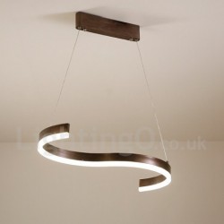 Dimmable Modern LED Linear Pendant Light with Remote Control
