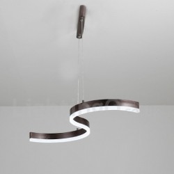 Dimmable Modern LED Linear Pendant Light with Remote Control