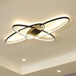 Dimmable Oval LED Modern Contemporary Alumilium Ceiling Light Flush Mount Lamp - Also Can Be Used As Wall Light