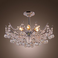 Luxuriant Crystal Chandelier with 6 Lights