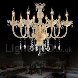Crystal Luxurious Modern Contemporary Pendant Candle Chandelier