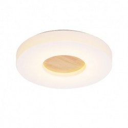 Dimmable Ultra-thin Round Wood Ceiling Light with Acrylic Shade LED Ceiling Lamp Nordic Style