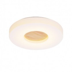 Dimmable Ultra-thin Round Wood Ceiling Light with Acrylic Shade LED Ceiling Lamp Nordic Style