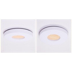 Dimmable Ultra-thin Round Wood Ceiling Light with Acrylic Shade LED Ceiling Lamp Nordic Style