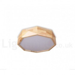 Dimmable Wood Ceiling Light with Acrylic Shade LED Ceiling Lamp Nordic Style