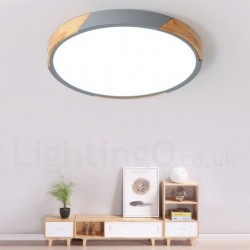 Dimmable Macaron Multi Colours Wood Ultra-thin Ceiling Light with Acrylic Shade LED Ceiling Lamp Nordic Style